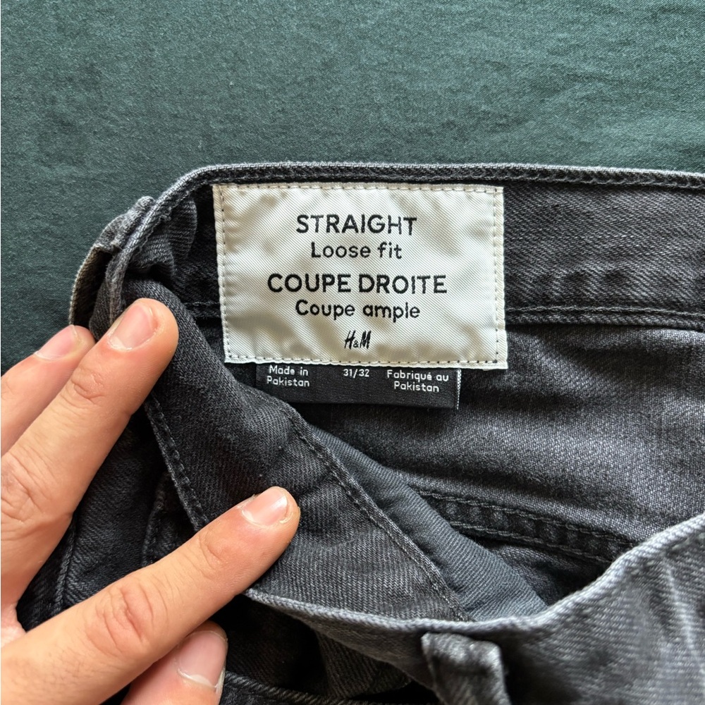 H&M Dark Gray Loose Fit Jeans